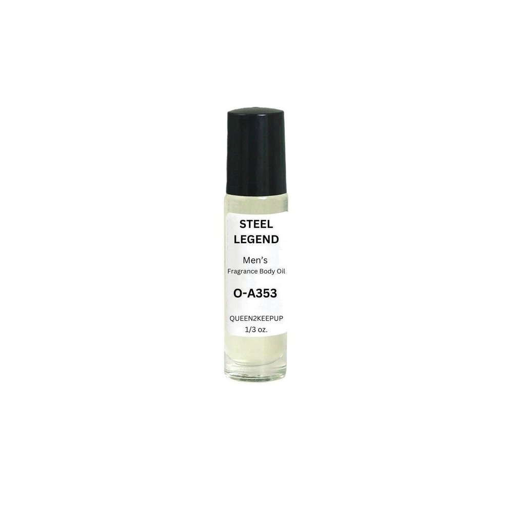 Steel Legend Men's Body Oil All Natural Fresh Aquatic and Adventurous Roll-On